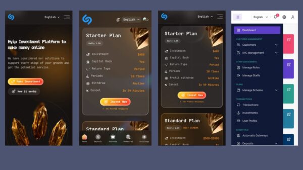 Advance Investment Source Code with four theme [web]